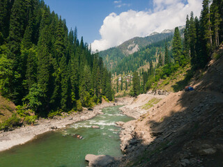 Fototapeta na wymiar Neelam valley, Azad Kashmir, Pakistan. 