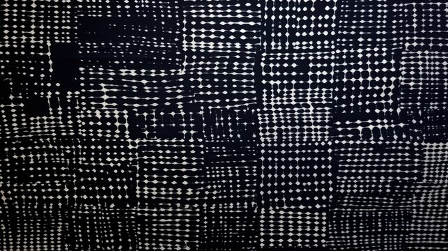 Japanese indigo and white textile pattern