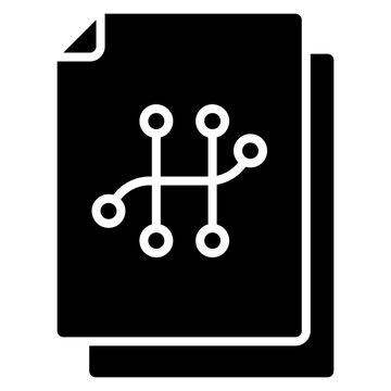 Version Control Icon Element For Design