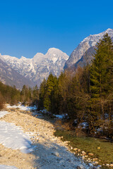Fototapeta na wymiar Landscape in Triglavski national park, Slovenia