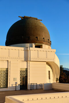 Los Angeles, CA United States- Jan 2, 2024: The Griffith Observatory is located on top of Mount Hollywood within the Griffith park. Built in the 1930s this is still a major tourist attraction.