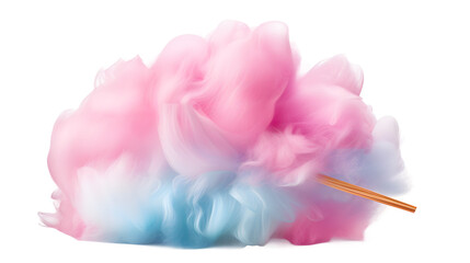 Cotton candy PNG, Sweet treat image, Fluffy confection graphic, Sugary delight illustration, Transparent background cotton candy, Carnival snack icon, Colorful spun sugar, Sweets and desserts file - obrazy, fototapety, plakaty