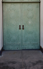 vintage decorative metal double doors