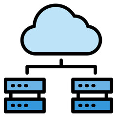 Cloud Computing Icon Element For Design