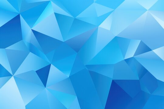 Vector abstract aqua blue, triangles background