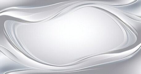 Silver Flowing Liquid Design
