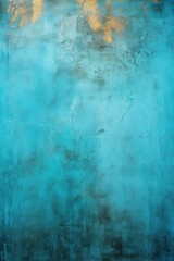 Turquoise Blue background on cement floor texture