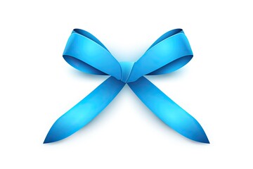 blue ribbon and red bow