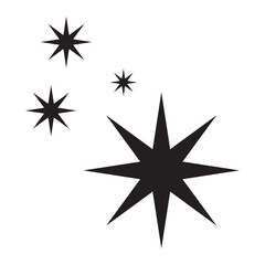 Fototapeta premium Shine sparkle star icon.