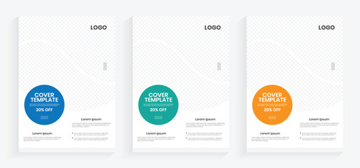 Brochure template a4 front page layout, corporate marketing book cover set layout, New identity brochure, sell sheet, annual report customizable template