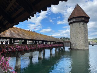 old bridge over the river