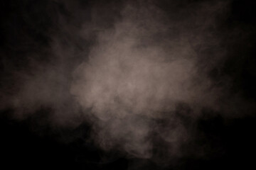 Fototapeta premium White steam on a black background.
