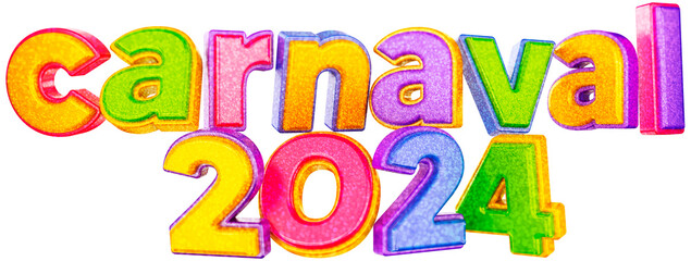 selo 3d carnaval 2024 logotipo de varejo para supermercado e ofertas