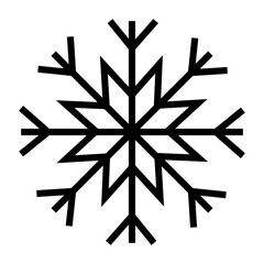 Winter snow flakes icon.