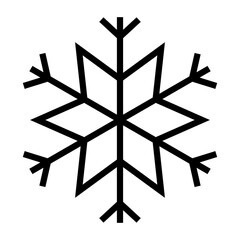 Winter snow flakes icon.