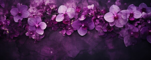 Textured dark orchid grunge background - obrazy, fototapety, plakaty