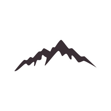rock peak logo design vector image