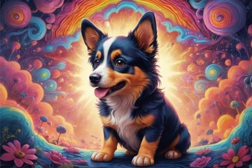 chihuahua dog sitting on the floor
A cute dog Wallpaper and Psychedelic art /DMT art 