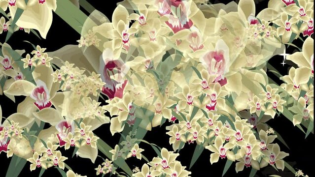 Orchid Flower Background. Good for anniversary, birthday, date, engagement, Wedding backdrop. Holiday, love,design For St. Valentine's Day, Mother's Day, greeting cards,  invitations or  e-card. 