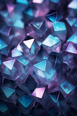 Abstract glass and crystal mosaic tiles, with soft light and blurred color design.