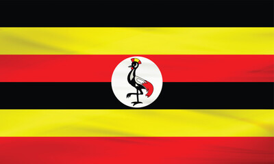 Illustration of Uganda Flag and Editable vector Uganda Country Flag