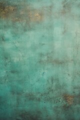 Obraz na płótnie Canvas Teal Green background on cement floor texture