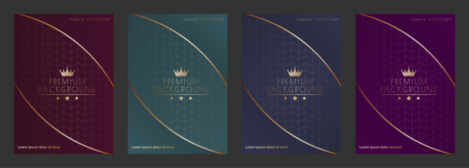 Luxurious design. Premium cover, banner, poster. A template for packaging, postcards or invitations. Creative design idea
