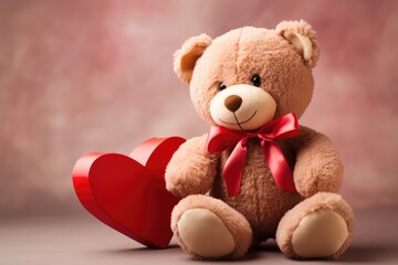 Heartwarming Valentine's Day Gift: The Adorable Teddy Bear Holding A Heart
