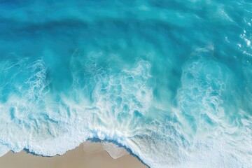 Fototapeta na wymiar Aerial View Of Waves, Patterns In The Blue Sea