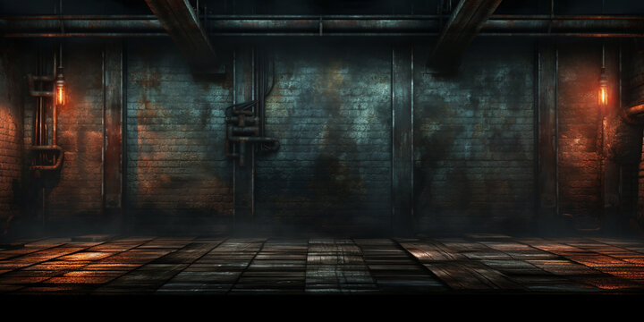 burnt black basement with a fiery glow, background, screensaver, wallpaper