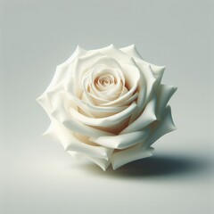 single white rose
