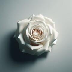 single white rose
