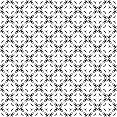 Black seamless abstract pattern. Overlay for background and backdrop. Ornamental design. PNG graphic illustration with transparent background.