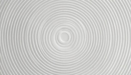 Fototapeta na wymiar offset white concentric wave shaped rings or circles background wallpaper banner flat lay top view from above