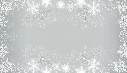 vector modern snowflakes frame overlay on background winter decoration translucent swirl snow...