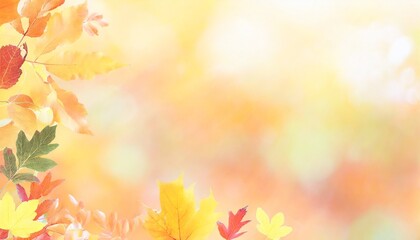 Naklejka na ściany i meble banner autumn background