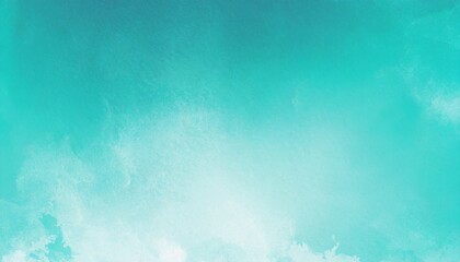 Fototapeta na wymiar turquoise color gradient cloudy grunge noise background banner
