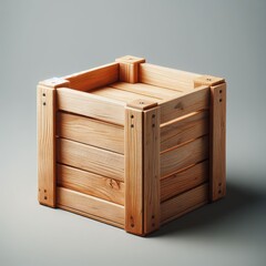 wooden shipping box
