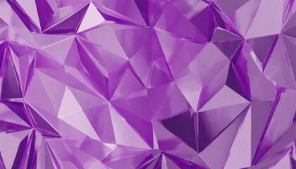 Obraz premium 3d render abstract amethyst crystal background faceted texture purple gem macro panorama wide panoramic polygonal wallpaper