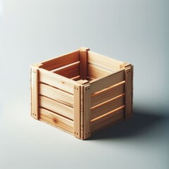 wooden shipping box
