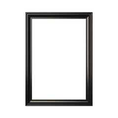 Mockup of a black wooden picture frame