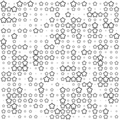 Stars line random pattern background. Vector illustration.