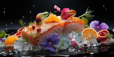 Saltwater Fish Gastronomy, A Visual Odyssey Across Seas of Culinary Excellence, Artfully Captured.