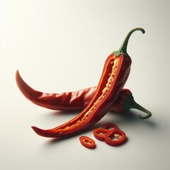 dried red hot chili peppers
