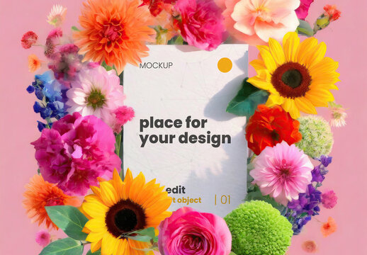 Handmade Creative Vertical Frame Mockup 05