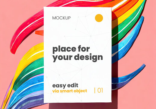 Handmade Creative Vertical Frame Mockup 09