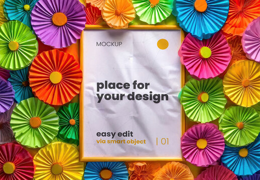 Handmade Creative Vertical Frame Mockup 11