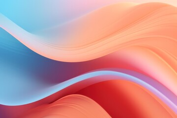 Pastel tone tangerine pink blue gradient defocused abstract photo smooth lines pantone color background 