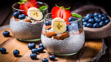 A Healthy Start Chia Seed Pudding with Bananas