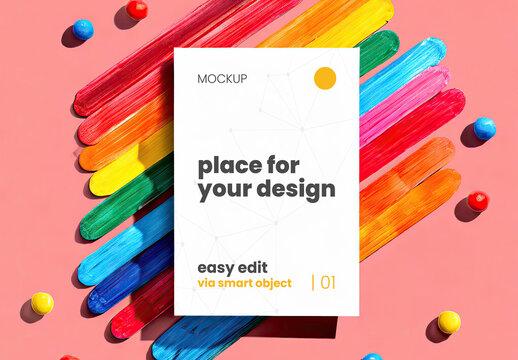 Handmade Creative Vertical Frame Mockup 25